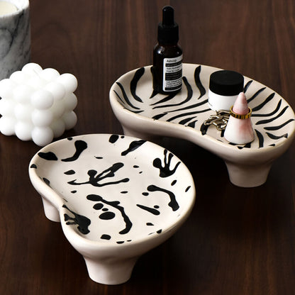 Plateau de rangement de bureau pour bijoux en céramique Lighteme