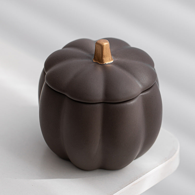 Lighteme Ceramic Pumpkin Candle Cup