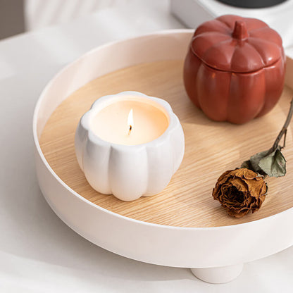 Lighteme Ceramic Pumpkin Candle Cup