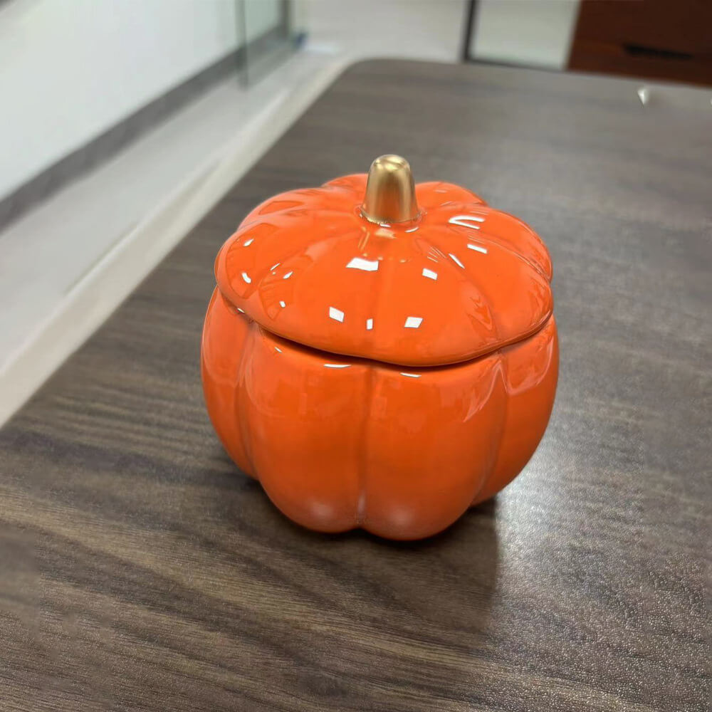 Lighteme Ceramic Pumpkin Candle Cup