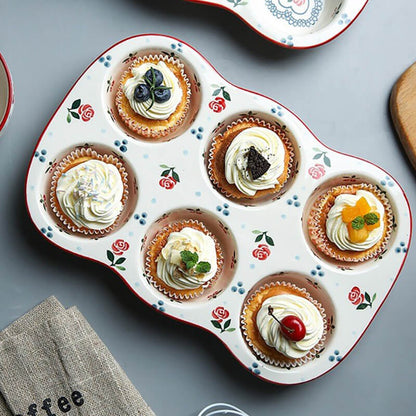 Moule à gâteau en céramique imprimé cerises Lighteme