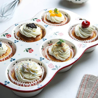 Moule à gâteau en céramique imprimé cerises Lighteme