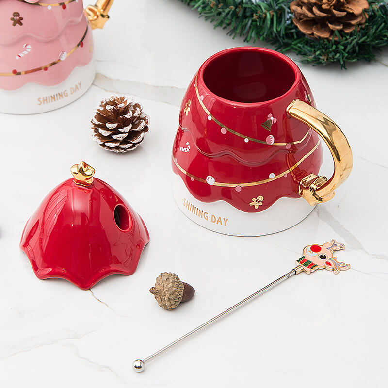 Tasse Lighteme en forme de sapin de Noël