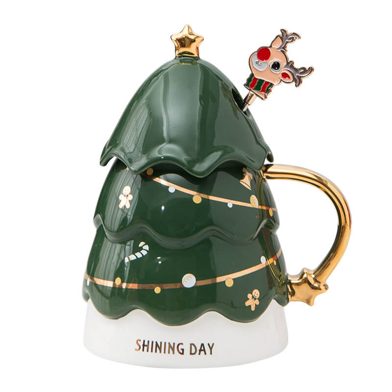 Tasse Lighteme en forme de sapin de Noël