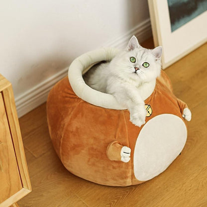 Lighteme Closed Warm Sponge Lovely Cat Nest
