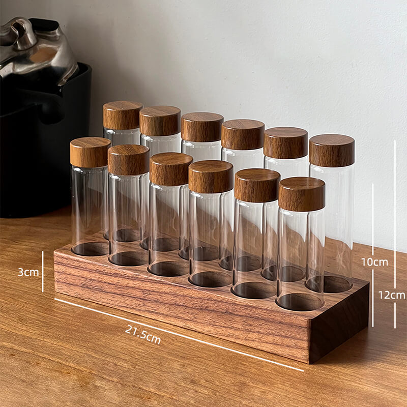 Tube à essai en verre pour grains de café Lighteme