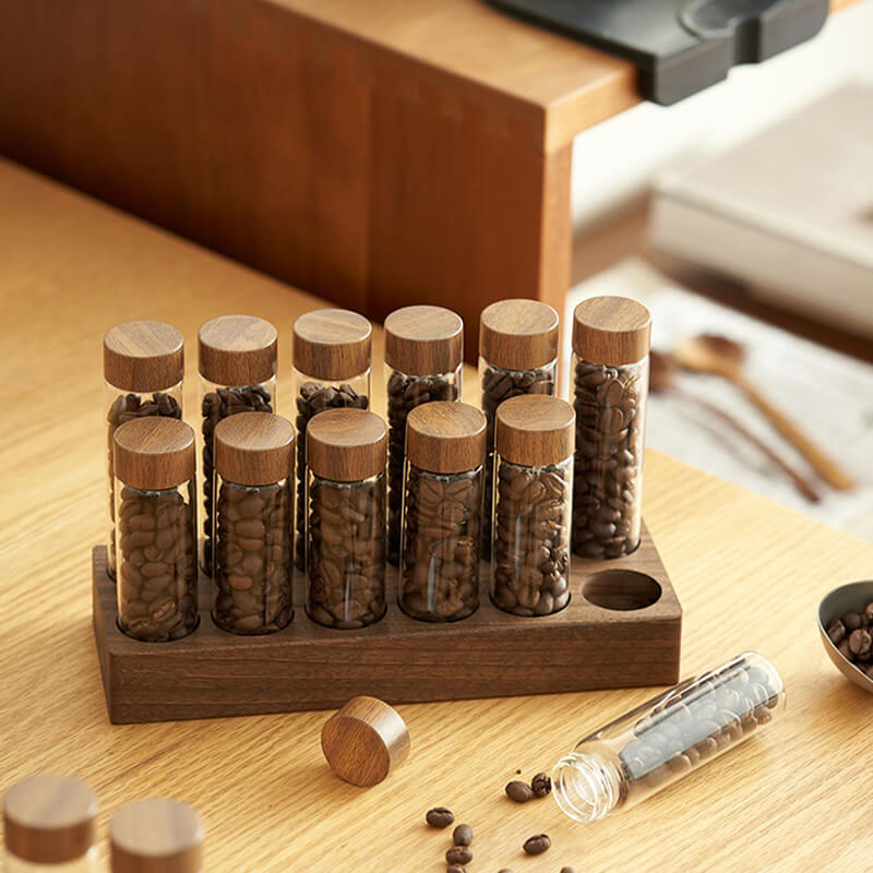 Tube à essai en verre pour grains de café Lighteme