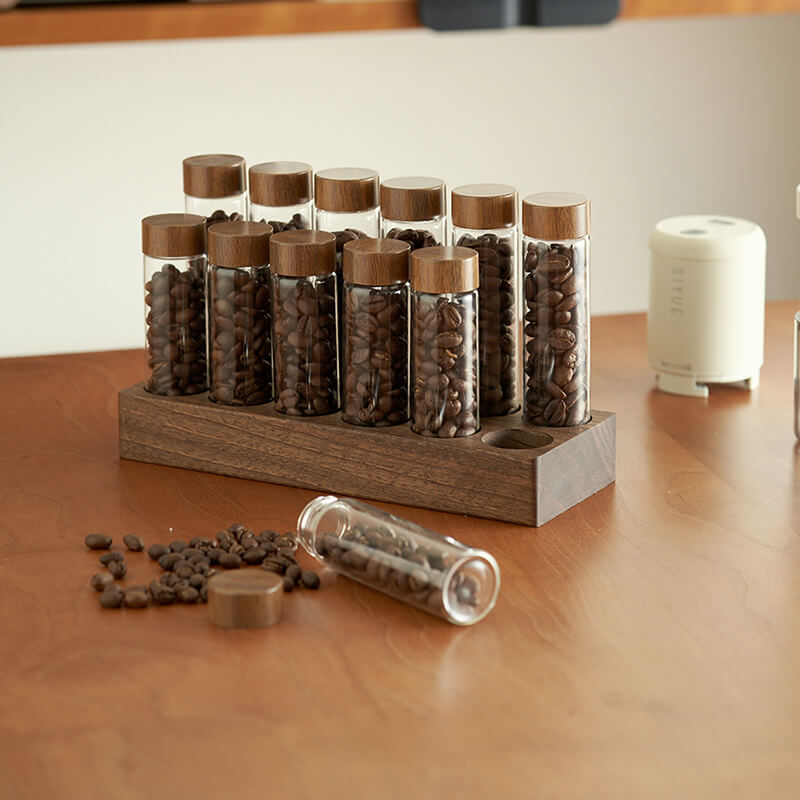 Tube à essai en verre pour grains de café Lighteme