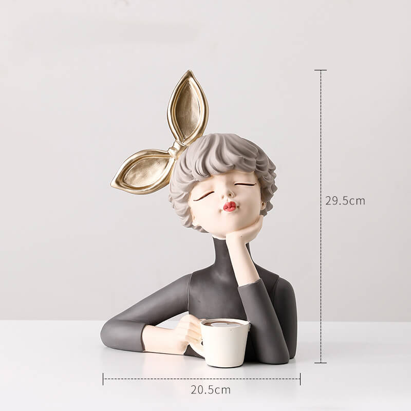 Lighteme Elegant Girl Resin Decoration