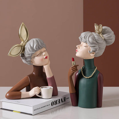 Lighteme Elegant Girl Resin Decoration
