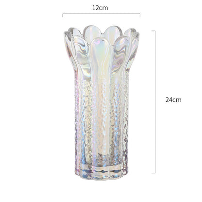 Vase en cristal en forme de fleur en relief Lighteme