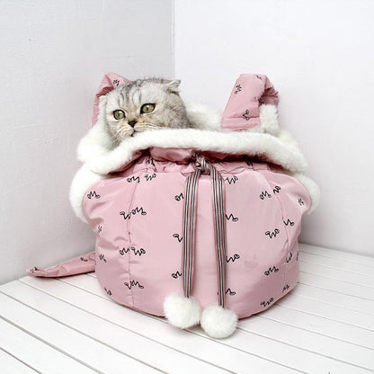 Sac de poitrine de transport chaud et confortable pour animaux de compagnie Lighteme (2 couleurs)