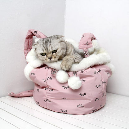 Sac de poitrine de transport chaud et confortable pour animaux de compagnie Lighteme (2 couleurs)