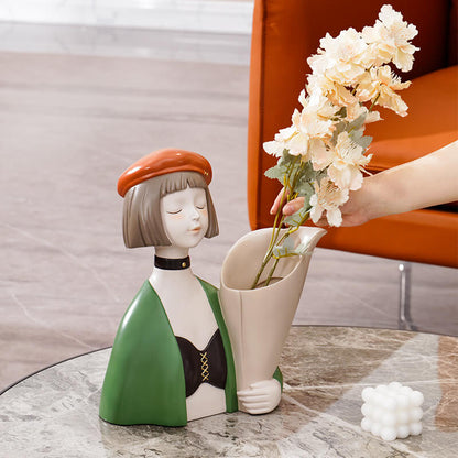 Lighteme Cool Girl Bouquet Resin Decoration