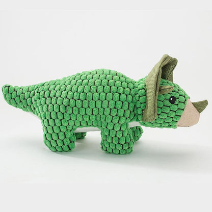 Lighteme Corduroy Triceratops Hunde-Kauspielzeug