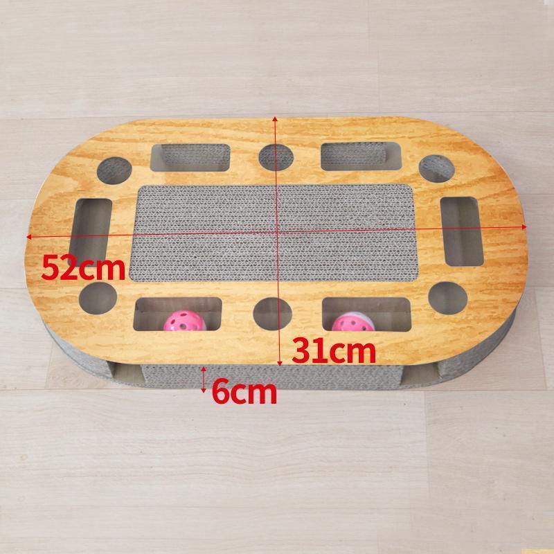 Griffoir pour chat Lighteme en carton ondulé avec balle (4 modèles)