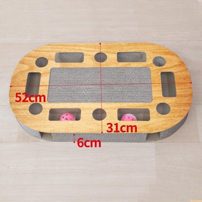 Griffoir pour chat Lighteme en carton ondulé avec balle (4 modèles)