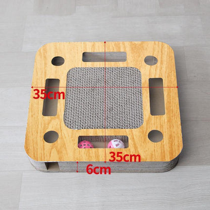 Griffoir pour chat Lighteme en carton ondulé avec balle (4 modèles)