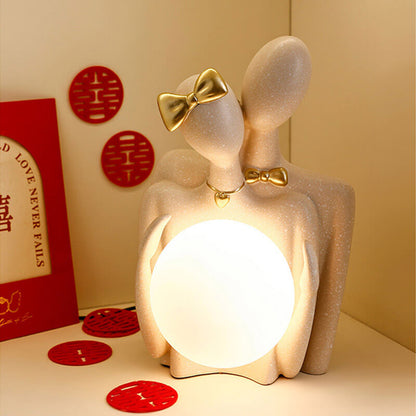Lighteme Paar hält Mondlampe-Ornamente