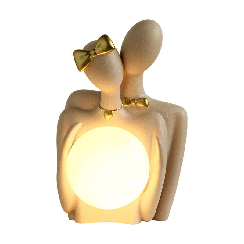 Lighteme Paar hält Mondlampe-Ornamente