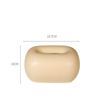 Lighteme Cream Ceramic Tissue Box