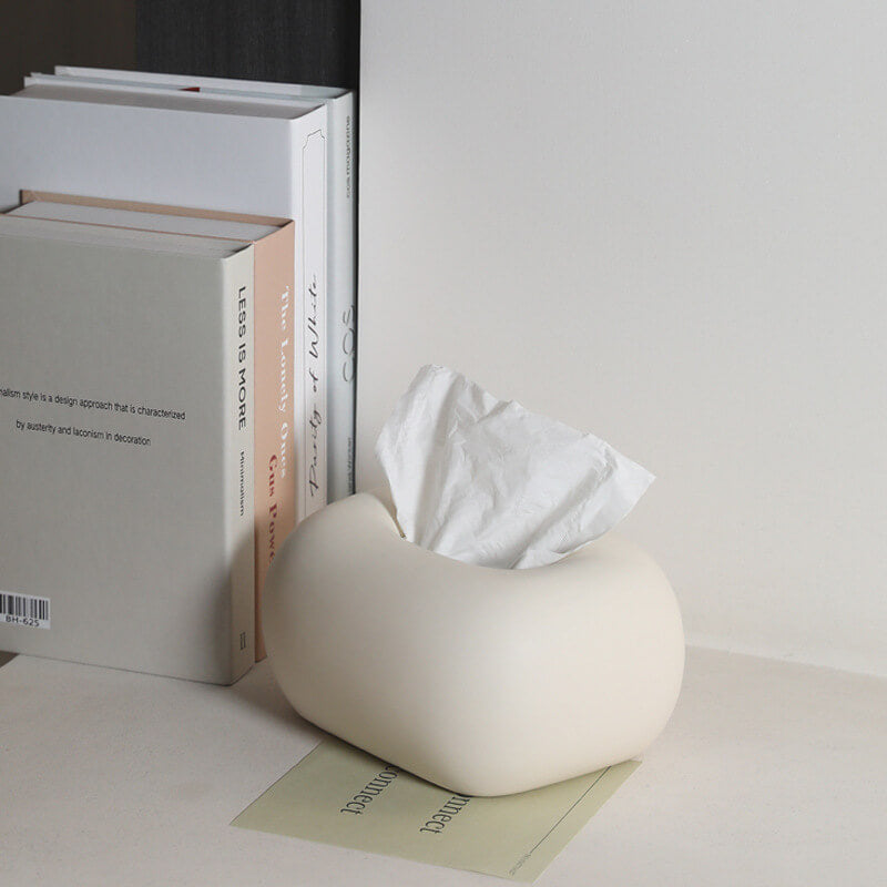Lighteme Cream Ceramic Tissue Box