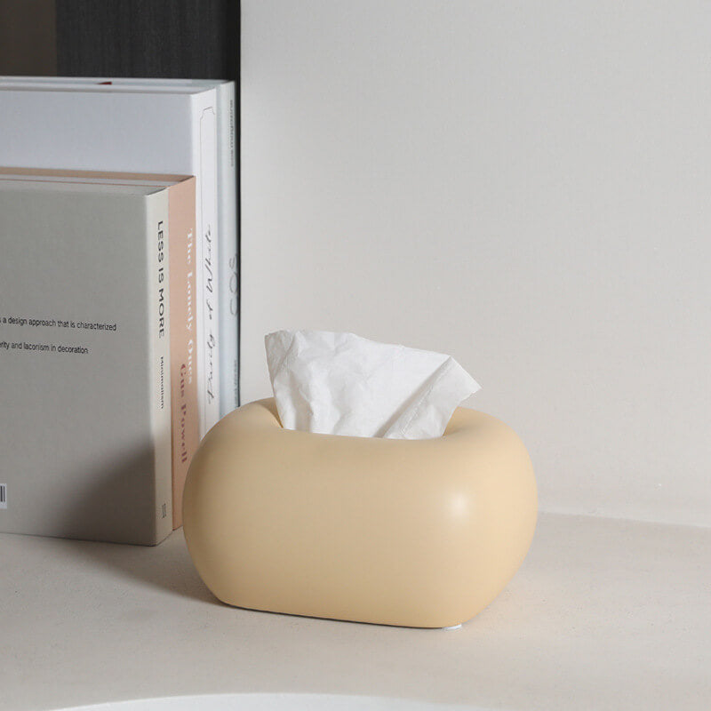 Lighteme Cream Ceramic Tissue Box