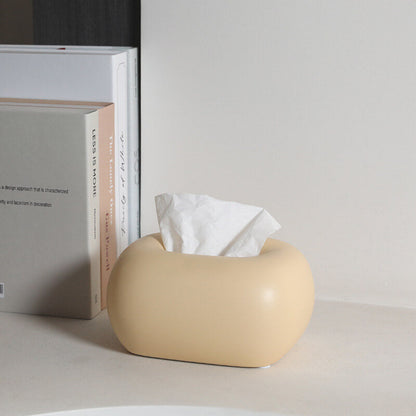 Lighteme Cream Ceramic Tissue Box