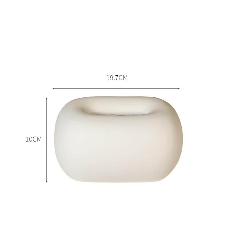 Lighteme Cream Ceramic Tissue Box
