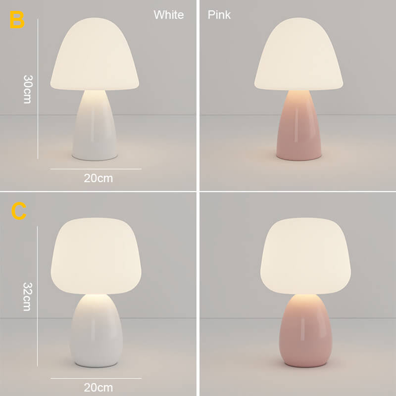 Lighteme Cream Mushroom Table Lamp