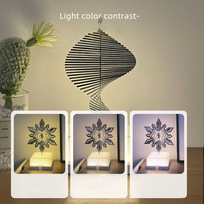 Décoration de chambre rotative 3D créative Lighteme