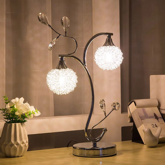Lampe de table boule créative en aluminium Lighteme