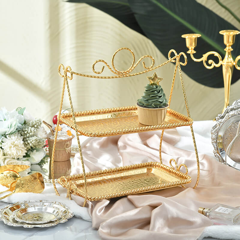 Lighteme Creative Double Layer Dessert Stand