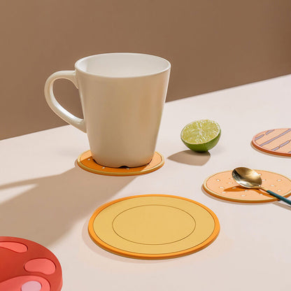 Lighteme Kreatives Untersetzer-Set in Hamburgerform