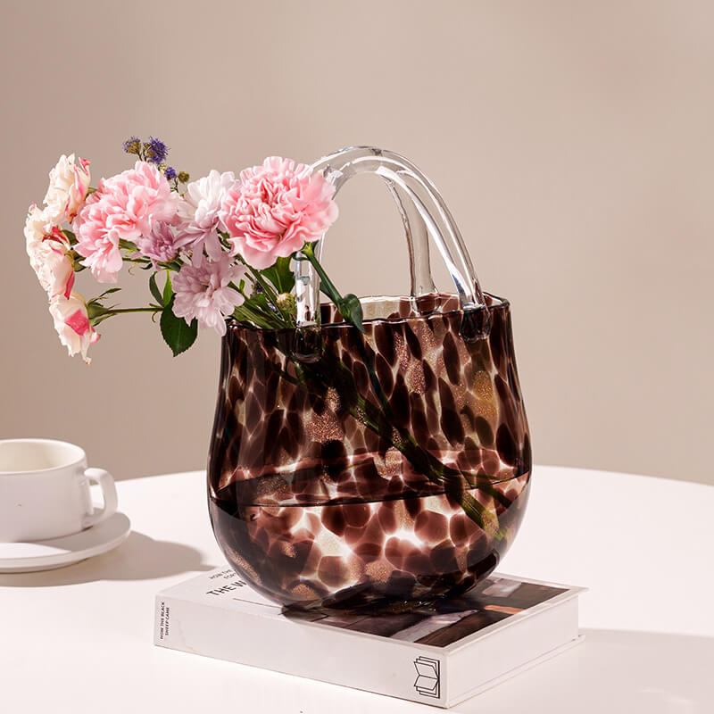 Lighteme Creative Leopard Glass Vase