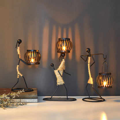 Lighteme Kreativer Kerzenhalter aus Eisen