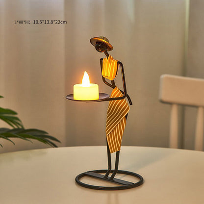 Lighteme Kreativer Kerzenhalter aus Eisen