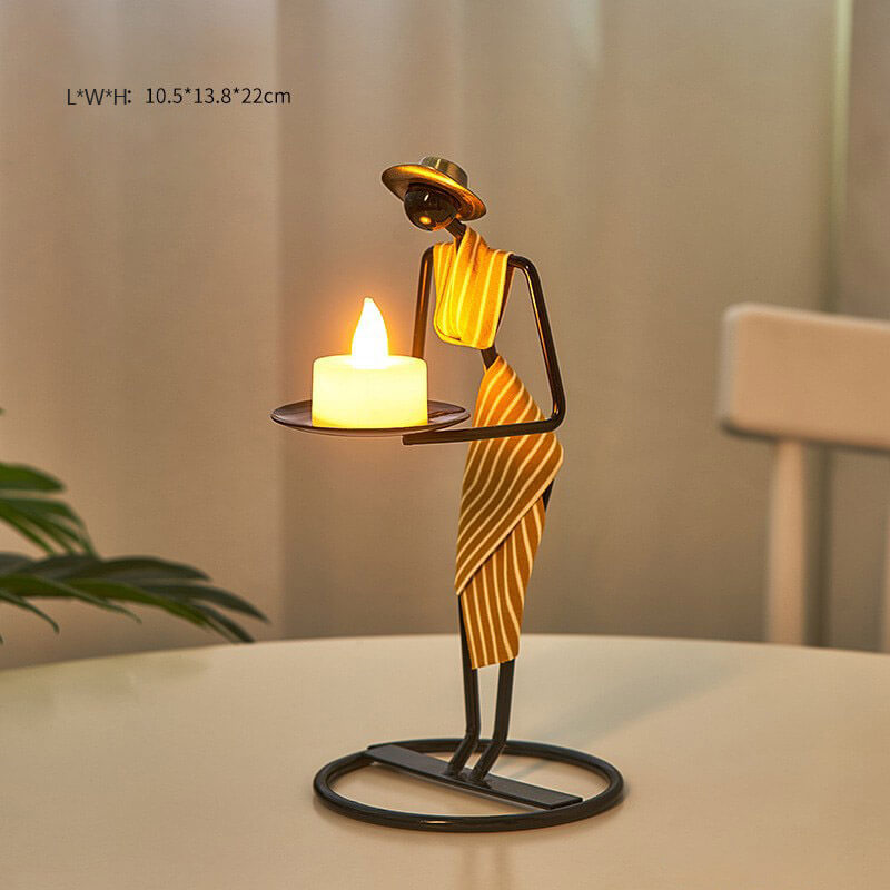 Lighteme Kreativer Kerzenhalter aus Eisen
