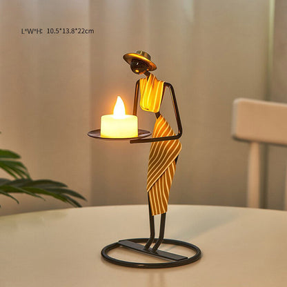 Lighteme Kreativer Kerzenhalter aus Eisen
