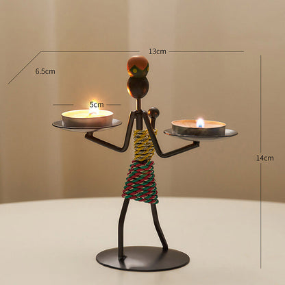 Lighteme Kreativer Kerzenhalter aus Eisen