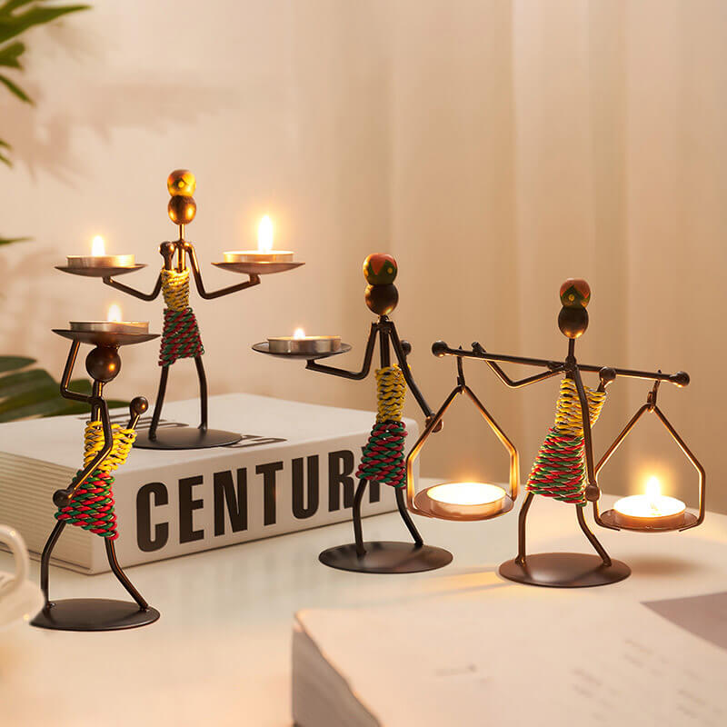 Lighteme Kreativer Kerzenhalter aus Eisen
