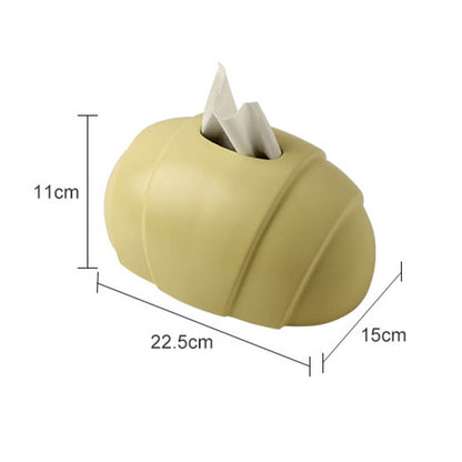 Lighteme Taschentuchbox aus Keramik in Croissantform