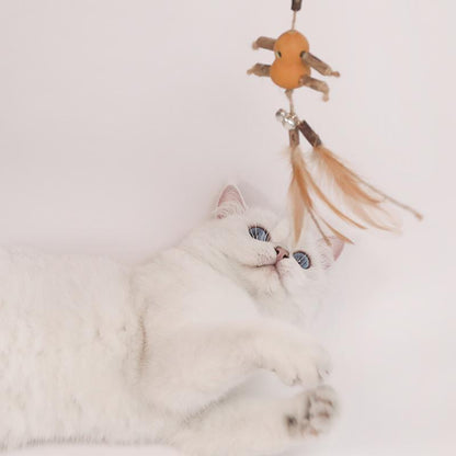 Bâtonnet interactif pour chat Lighteme en bois brut (6 types)
