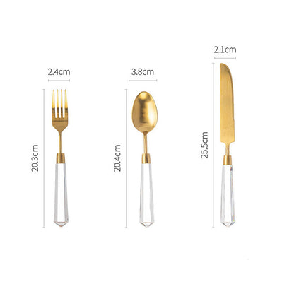 Lighteme Kristallbesteck 3-teiliges Set