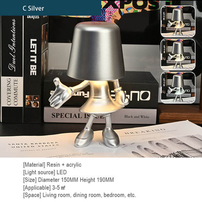Lighteme Little Golden Man Touch-Lade-Schreibtischlampe