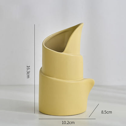 Lighteme Curled Ceramic Vase