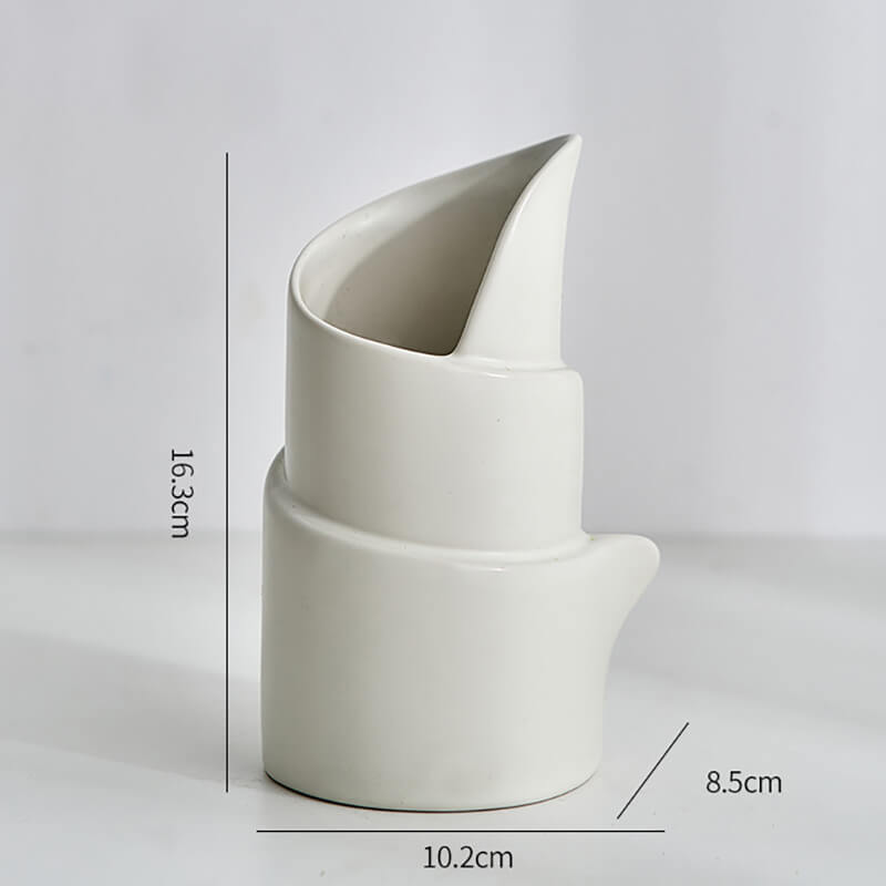Lighteme Curled Ceramic Vase