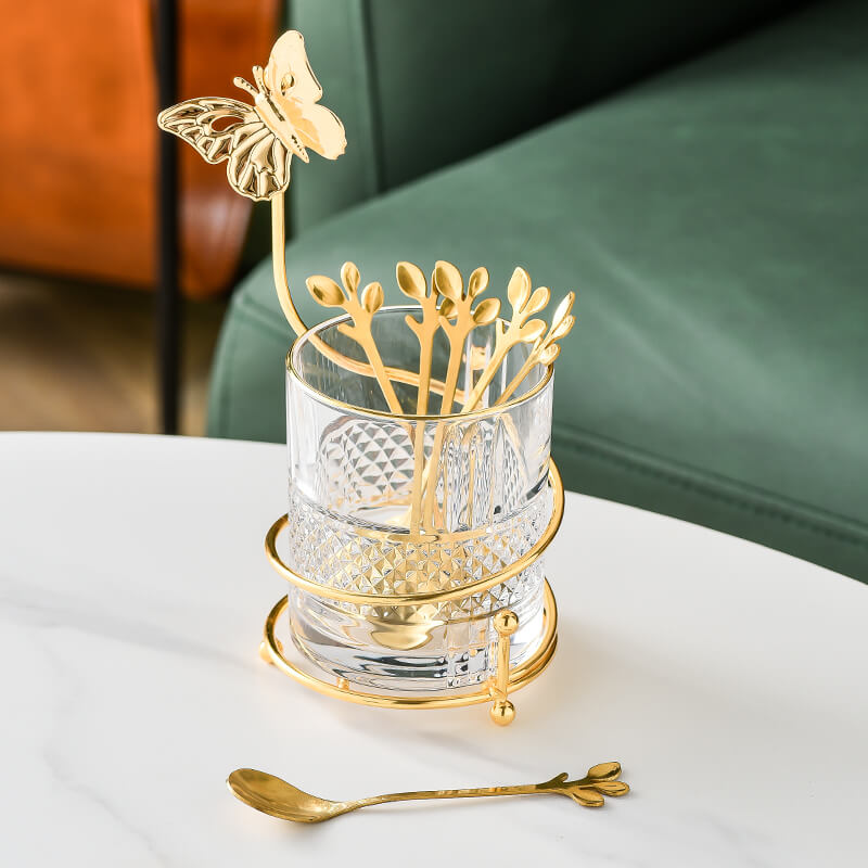 Lighteme Curve Dessertgabel &amp; Löffel Vorratsglas