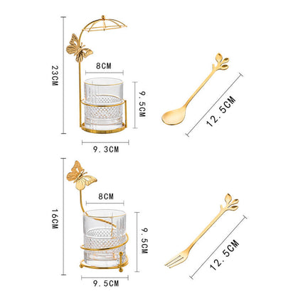 Lighteme Curve Dessertgabel &amp; Löffel Vorratsglas
