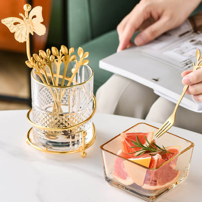 Lighteme Curve Dessertgabel &amp; Löffel Vorratsglas